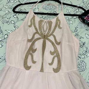 Alya Pink and Gold Mini Dress